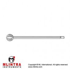 Doyen Spherical Burr Long Borchardt Shaft Stainless Steel, Diameter 12.0 mmØ